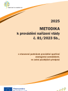 Metodika k provádění nařízení vlády č. 81/2023 Sb., platná pro rok 2025