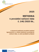 Metodika k provádění nařízení vlády č. 140/2023 Sb., platná pro rok 2025