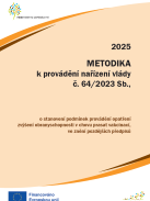Metodika k provádění nařízení vlády č. 64/2023 Sb., platná pro rok 2025
