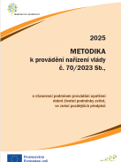 Metodika k provádění nařízení vlády č. 70/2023 Sb., platná pro rok 2025