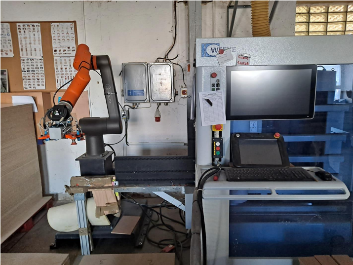 Pořízení kolaborátního robota do nábytkové  dílny BRADOP nábytek, s. r. o.